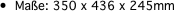 •  Ma�e: 350 x