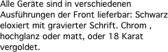 Alle Ger�te sind in verschiedenen